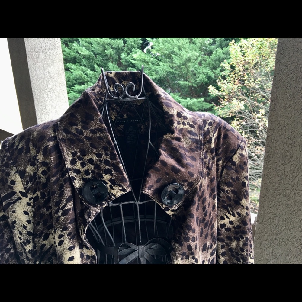 Grace Elements Jacket, Animal Print Jacket - image 3